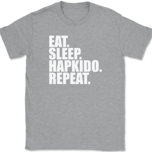 Eat Sleep Hapkido Repeat T-Shirt Mens Tee - Image 2