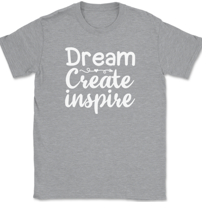 Dream Create Inspire Crafting T-Shirt Mens Tee - Image 2