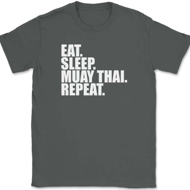 Eat Sleep Muay Thai Repeat T-Shirt Mens Tee - Image 3