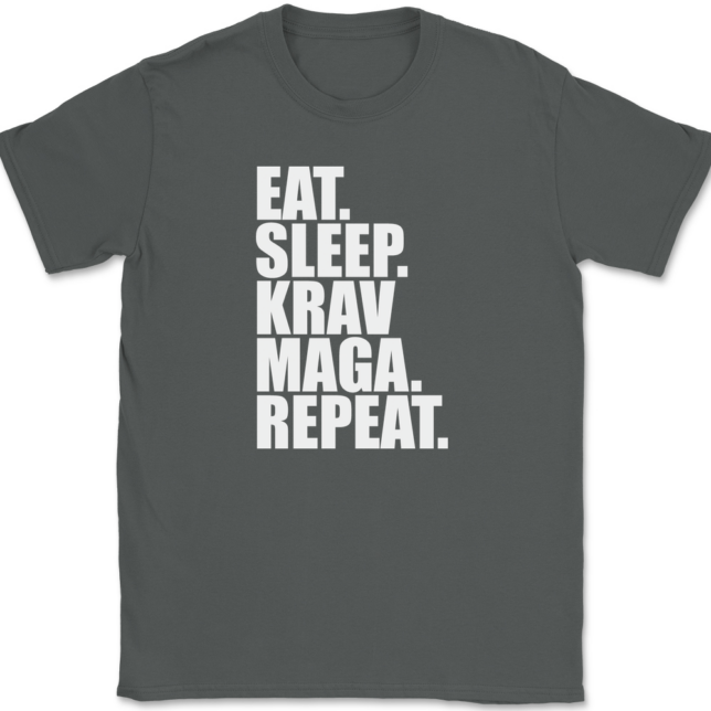 Eat Sleep Krav Maga Repeat T-Shirt Mens Tee - Image 3