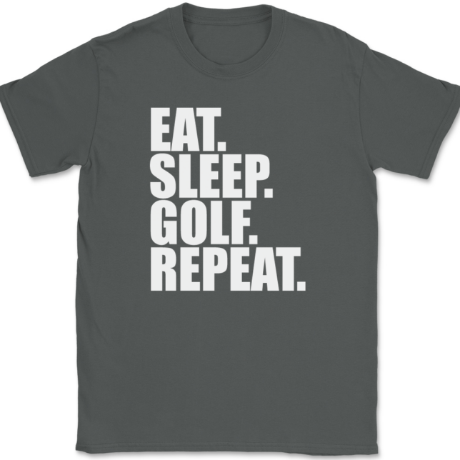 Eat Sleep Golf Repeat T-Shirt Mens Tee - Image 3