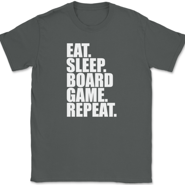 Eat Sleep Board Game Repeat T-Shirt Mens Tee - Image 3