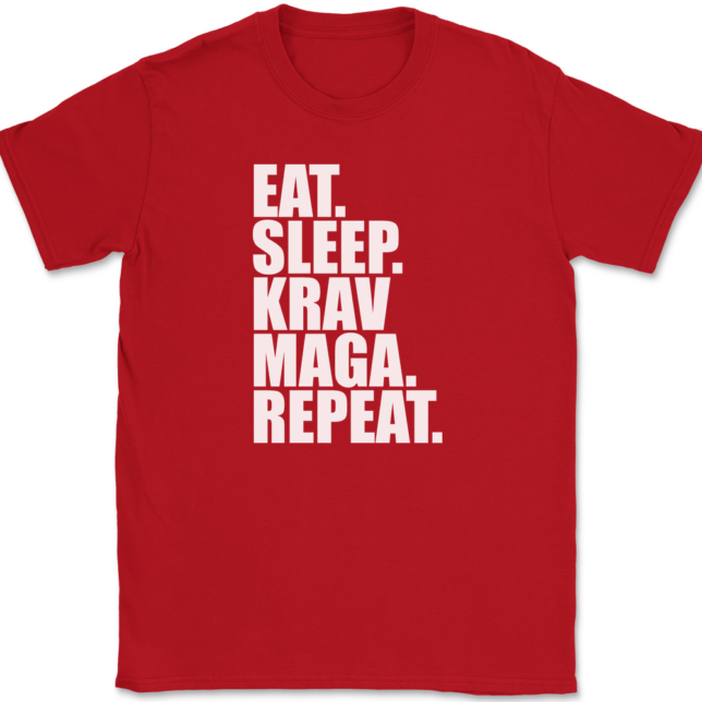 Eat Sleep Krav Maga Repeat T-Shirt Mens Tee - Image 4