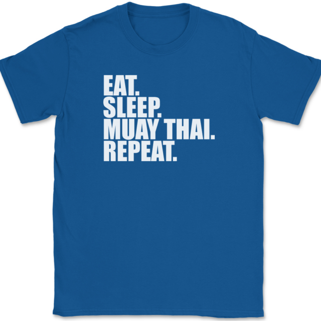 Eat Sleep Muay Thai Repeat T-Shirt Mens Tee - Image 5