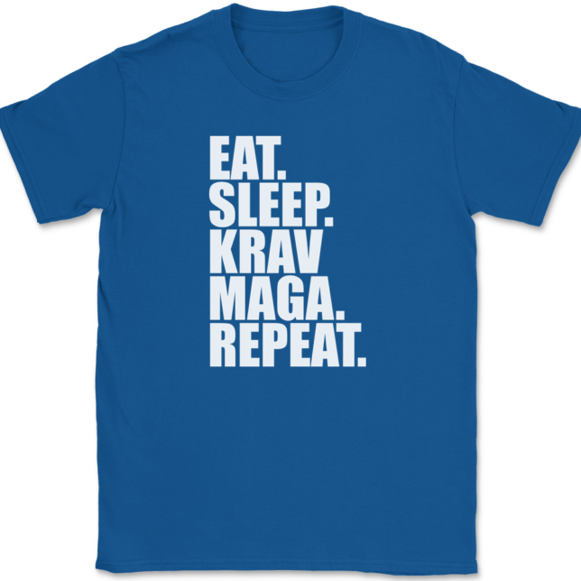 Eat Sleep Krav Maga Repeat T-Shirt Mens Tee - Image 5