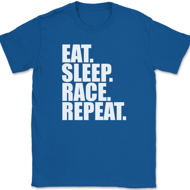 Eat Sleep Race Repeat T-Shirt Mens Tee - Image 5