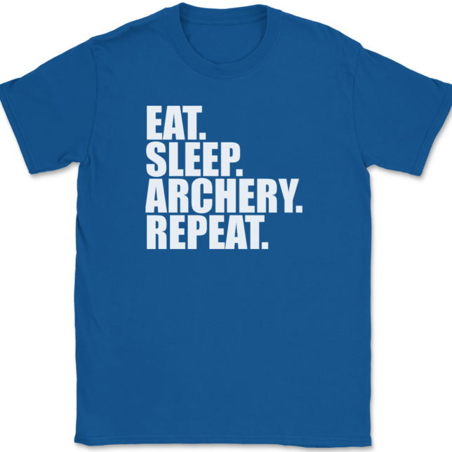 Eat Sleep Archery Repeat T-Shirt Mens Tee - Image 5