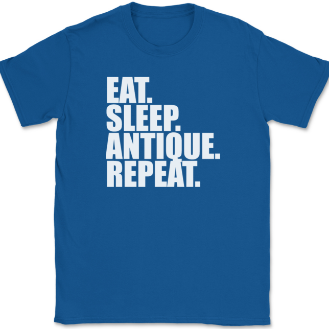 Eat Sleep Antique Repeat Antiquing T-Shirt Mens Tee - Image 5