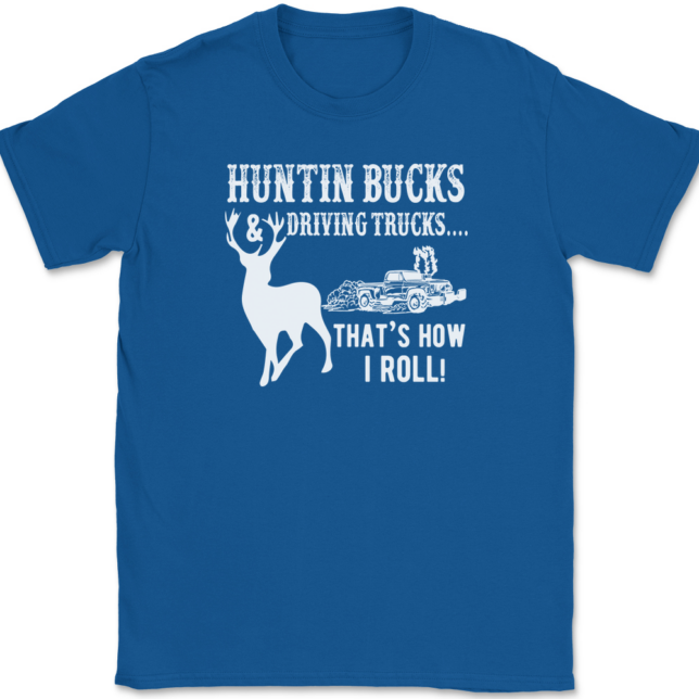 Huntin Bucks and Driving Trucks T-Shirt Mens Tee - Image 5