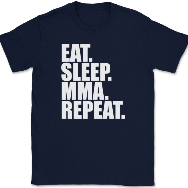 Eat Sleep MMA Repeat T-Shirt Mens Tee - Image 6