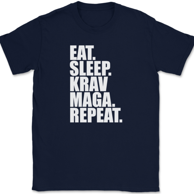 Eat Sleep Krav Maga Repeat T-Shirt Mens Tee - Image 6