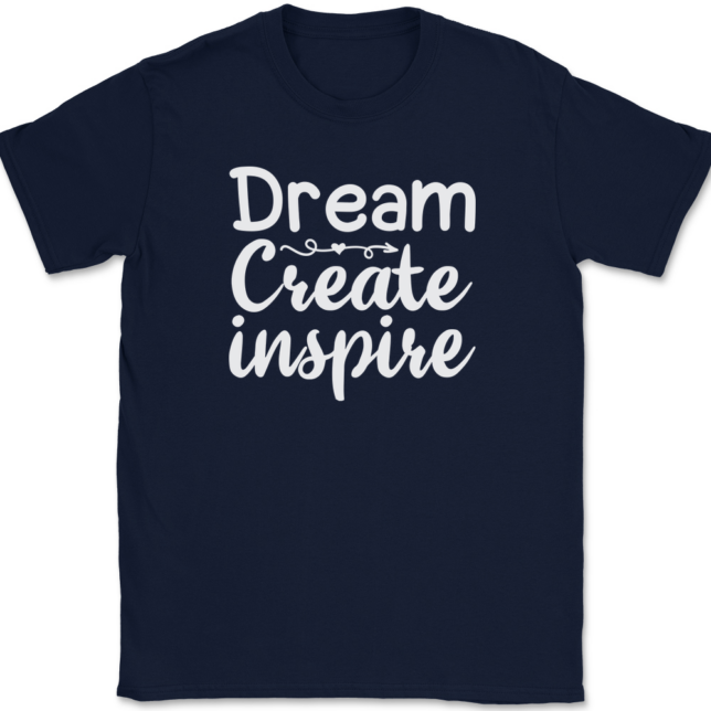 Dream Create Inspire Crafting T-Shirt Mens Tee - Image 6