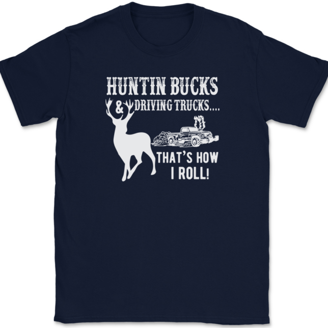 Huntin Bucks and Driving Trucks T-Shirt Mens Tee - Image 6