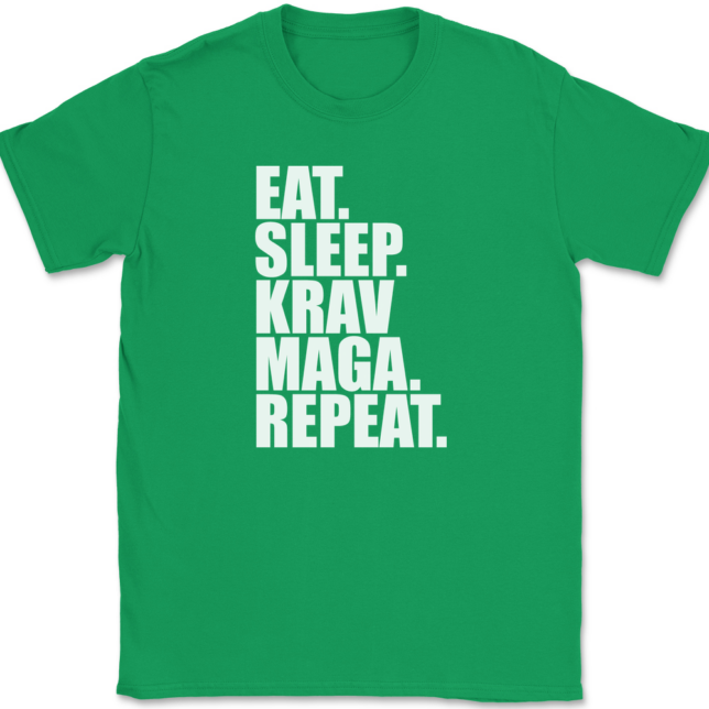 Eat Sleep Krav Maga Repeat T-Shirt Mens Tee - Image 7