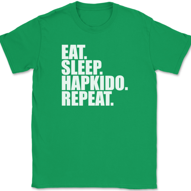 Eat Sleep Hapkido Repeat T-Shirt Mens Tee - Image 7