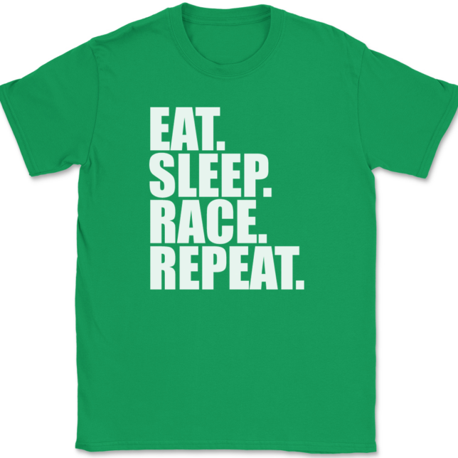 Eat Sleep Race Repeat T-Shirt Mens Tee - Image 7