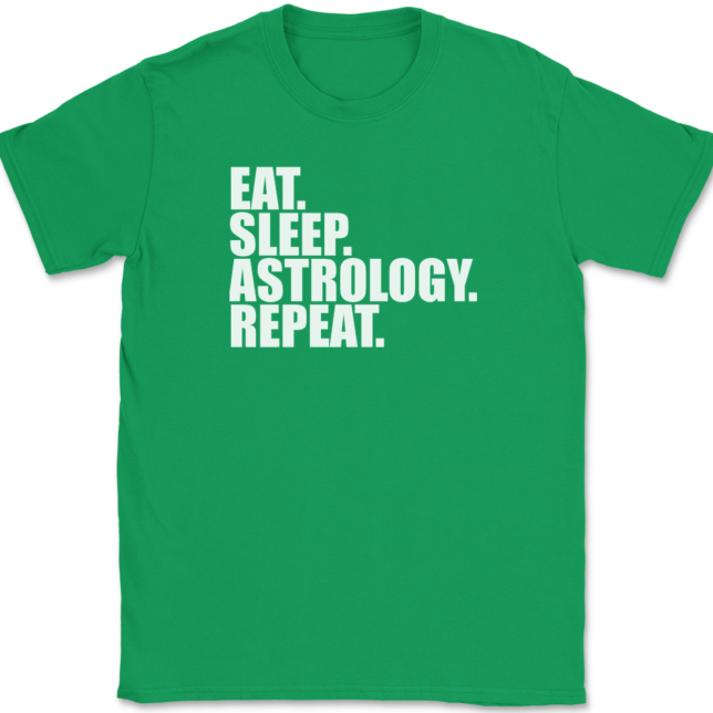 Eat Sleep Astrology Repeat T-Shirt Mens Tee - Image 7