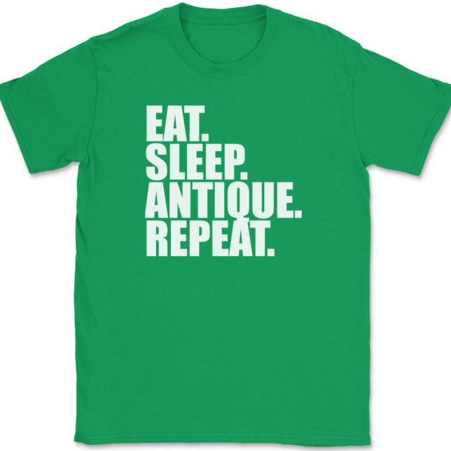 Eat Sleep Antique Repeat Antiquing T-Shirt Mens Tee - Image 7