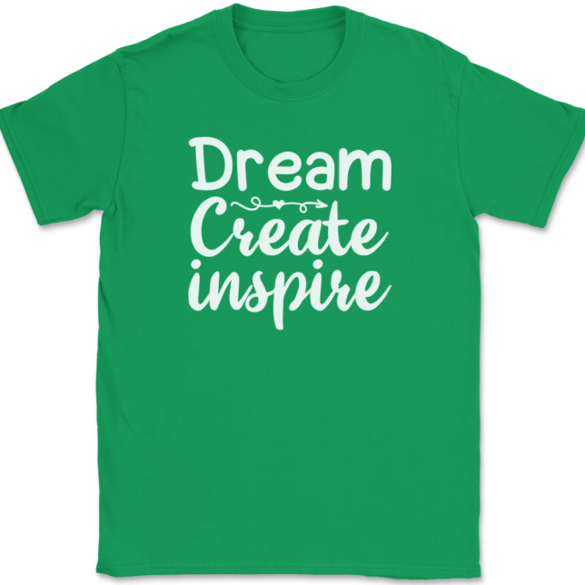 Dream Create Inspire Crafting T-Shirt Mens Tee - Image 7