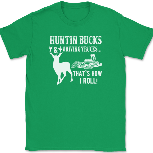 Huntin Bucks and Driving Trucks T-Shirt Mens Tee - Image 7