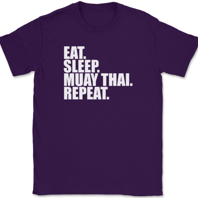 Eat Sleep Muay Thai Repeat T-Shirt Mens Tee - Image 8