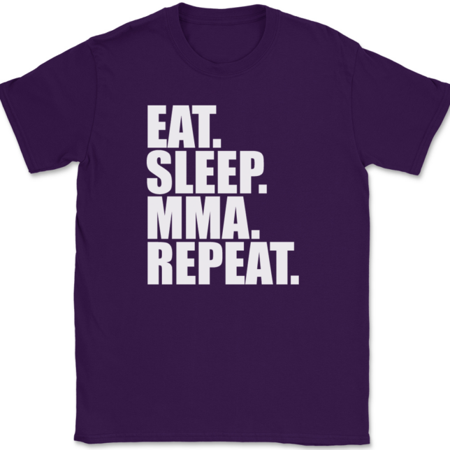 Eat Sleep MMA Repeat T-Shirt Mens Tee - Image 8