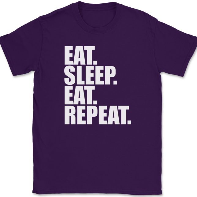 Eat Sleep EAT Repeat T-Shirt Mens Tee - Image 8