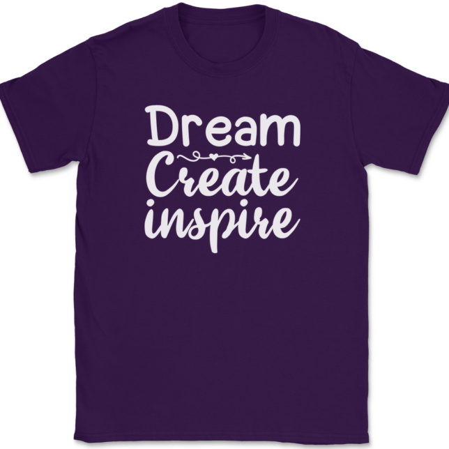 Dream Create Inspire Crafting T-Shirt Mens Tee - Image 8