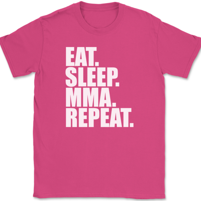 Eat Sleep MMA Repeat T-Shirt Mens Tee - Image 9