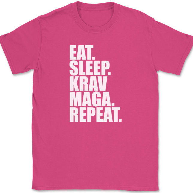 Eat Sleep Krav Maga Repeat T-Shirt Mens Tee - Image 9