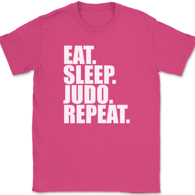 Eat Sleep Judo Repeat T-Shirt Mens Tee - Image 9