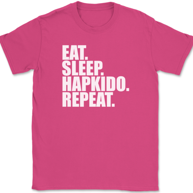 Eat Sleep Hapkido Repeat T-Shirt Mens Tee - Image 9