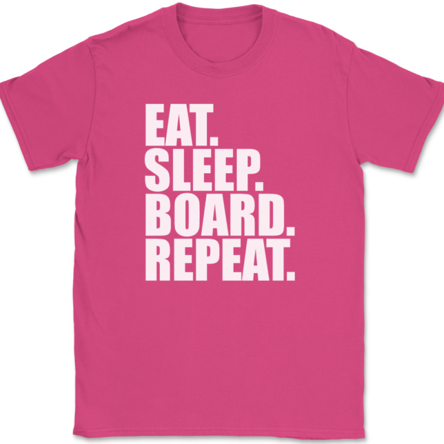 Eat Sleep Board Repeat Snowboarding T-Shirt Mens Tee - Image 9