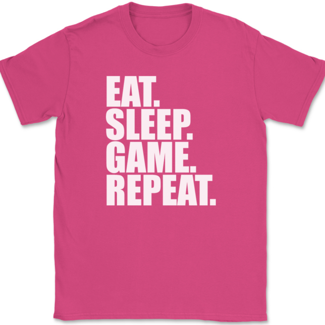 Eat Sleep Game Repeat T-Shirt Mens Tee - Image 9