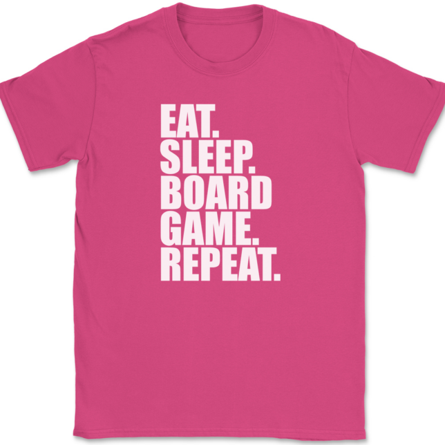 Eat Sleep Board Game Repeat T-Shirt Mens Tee - Image 9