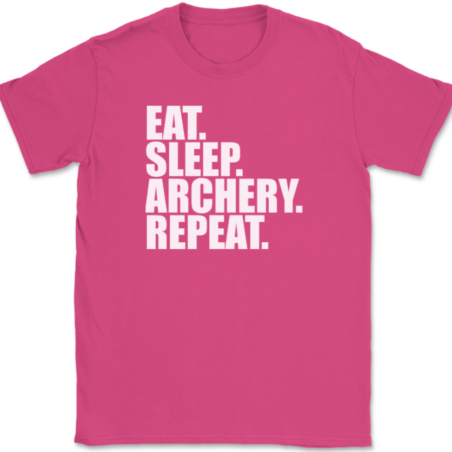 Eat Sleep Archery Repeat T-Shirt Mens Tee - Image 9