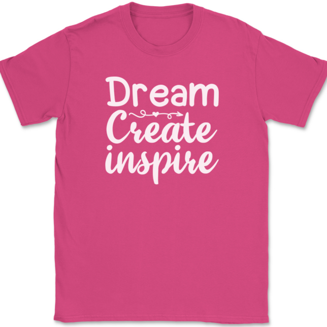 Dream Create Inspire Crafting T-Shirt Mens Tee - Image 9