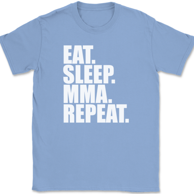 Eat Sleep MMA Repeat T-Shirt Mens Tee - Image 10