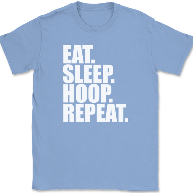 Eat Sleep Hoop Repeat Hula Hooping T-Shirt Mens Tee - Image 10