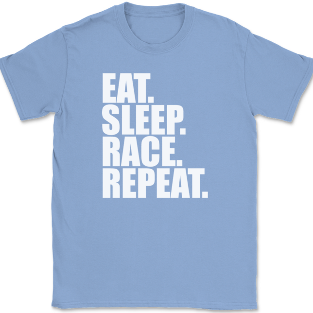 Eat Sleep Race Repeat T-Shirt Mens Tee - Image 10