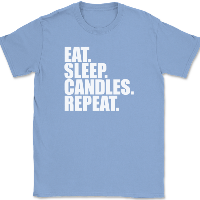 Eat Sleep Candles Repeat Candle Making T-Shirt Mens Tee - Image 10