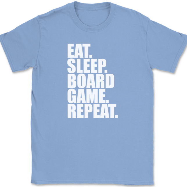 Eat Sleep Board Game Repeat T-Shirt Mens Tee - Image 10