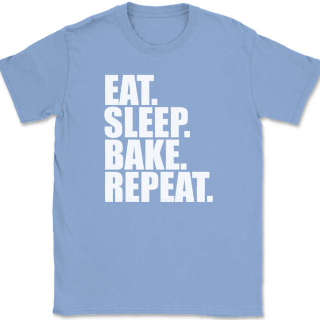 Eat Sleep Bake Repeat T-Shirt Mens Tee - Image 10