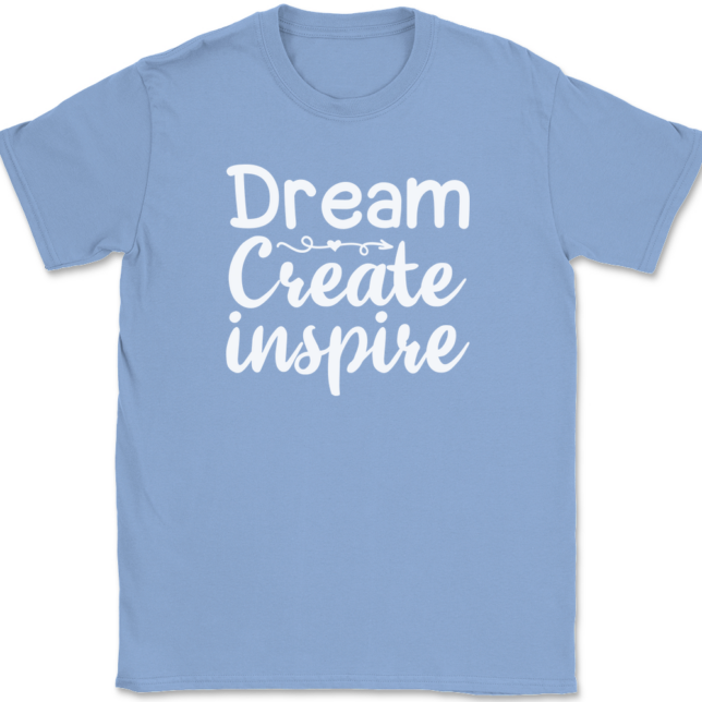 Dream Create Inspire Crafting T-Shirt Mens Tee - Image 10