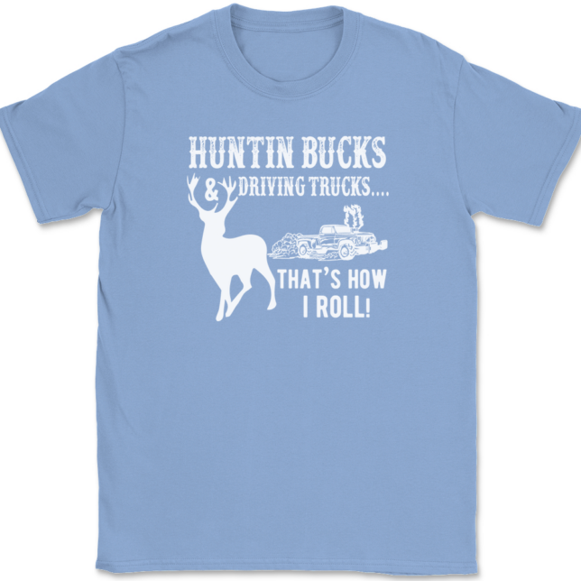 Huntin Bucks and Driving Trucks T-Shirt Mens Tee - Image 10