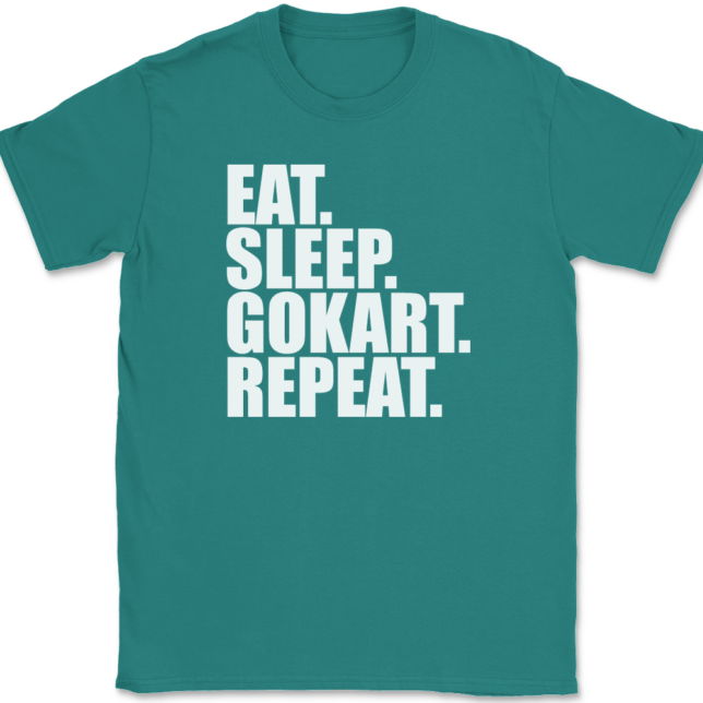 Eat Sleep Go Kart Repeat T-Shirt Mens Tee - Image 11