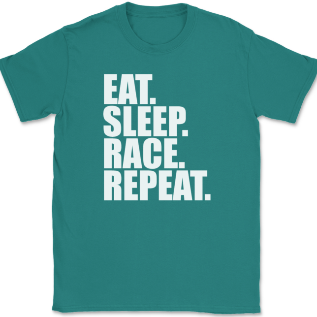 Eat Sleep Race Repeat T-Shirt Mens Tee - Image 11