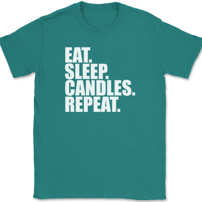 Eat Sleep Candles Repeat Candle Making T-Shirt Mens Tee - Image 11