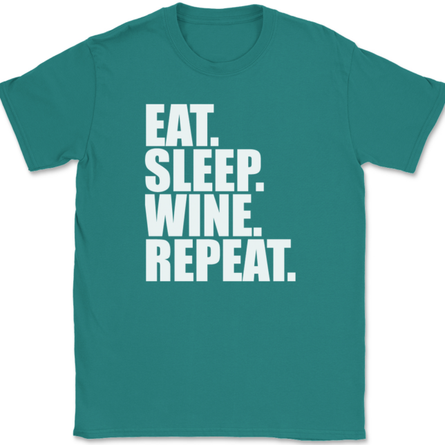 Eat Sleep Wine Repeat T-Shirt Mens Tee - Image 11