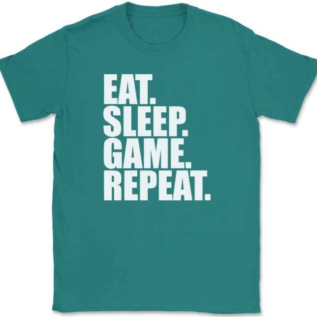 Eat Sleep Game Repeat T-Shirt Mens Tee - Image 11